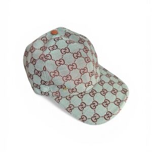 Gucci Turquoise GG Monogram Baseball Cap